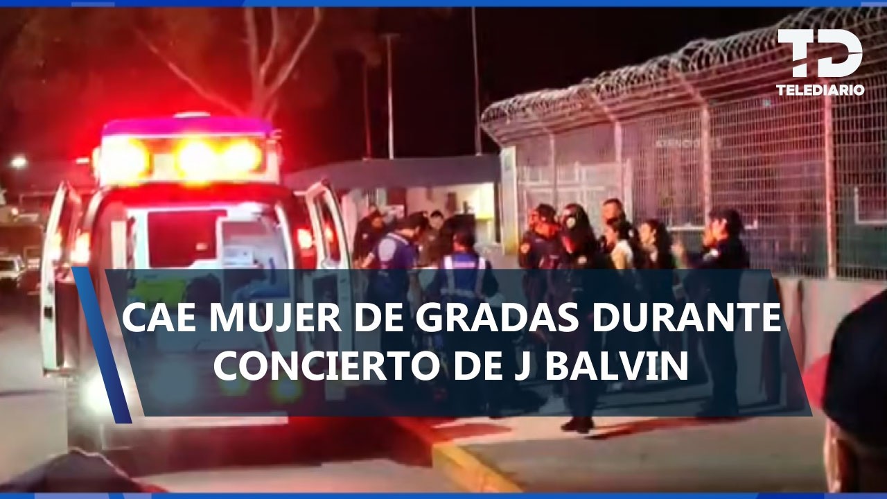 Mujer cae de las gradas tras el concierto de J Balvin en el Palacio de los Deportes, CdMx