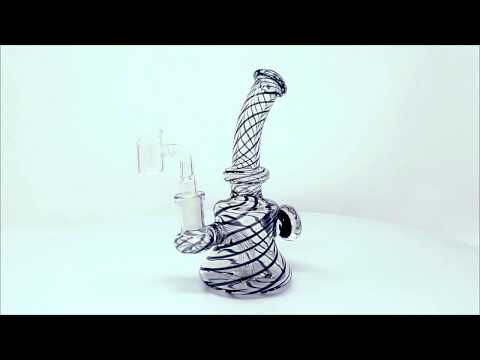 UV Glass Swirly Pipe | OG WAREHOUSE | Blacklight Glass Pipes | 360 Review