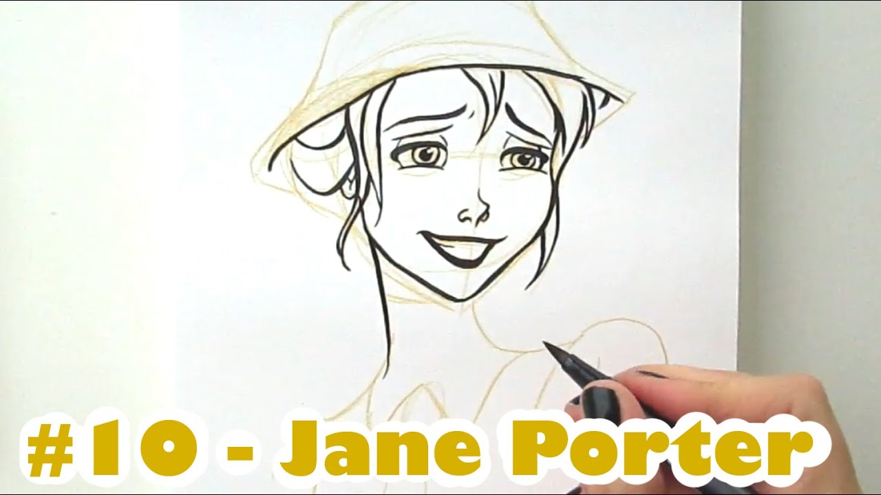 HOW TO DRAW DISNEY #10 - JANE PORTER (TARZAN)