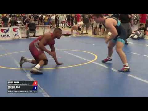 86 Round of 64 - Myles Martin (Titan Mercury WC/Ohio Regional Training Center) vs. Maxwell Dean (...