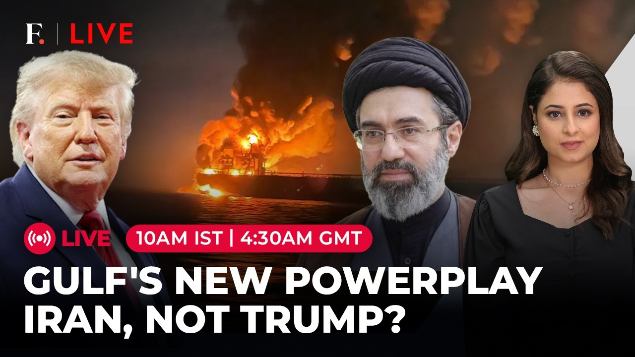 LIVE: Tanker Fire Rocks Hormuz as US Ally Pushes Iran Pact, Challenges Trump | Firstpost Live