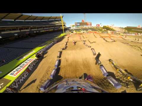 GoPro HD: Cole Seely Practice Lap 2013 Monster Energy Supercross Anaheim 2