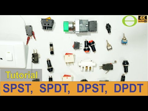What is the difference between a SPST, SPDT, DPST, and DPDT switch? - Detailed