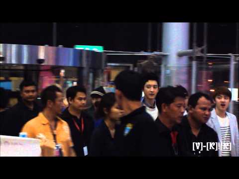 [Fancam] 130316 - EXO K @Suwannabphumi airport BKK , back to Korea