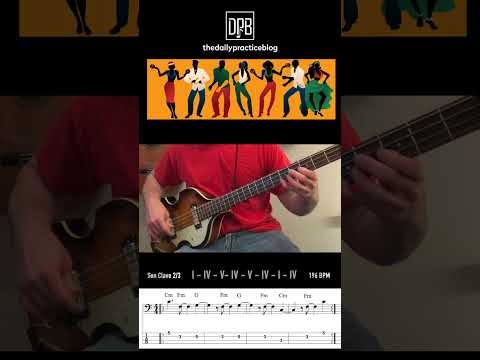 03. Bass and 2/3 Clave Cmin I - IV - V - IV - V - IV - I - IV