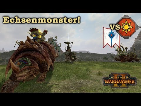 Echsenmonster! Echsenmenschen vs Hochelfen Total War: Warhammer 2 Deutsch