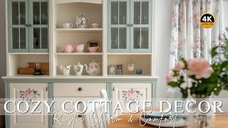 Download the video "Nostalgic Romantic Kitchen Tour | Tiny Cottage Ideas with Rustic & Shabby Chic Decor"