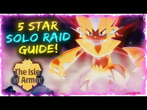 ⚡️ Zeraora 5 Star SOLO Max Raid Battle Guide! Pokemon Sword and Shield Isle of Armor DLC!
