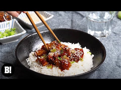 Easy General Tso's Spicy Sticky Tofu!