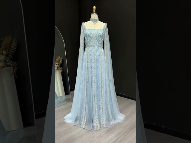 فستان سهرة بلمسة ملكية فاخرة للمناسبات الراقية