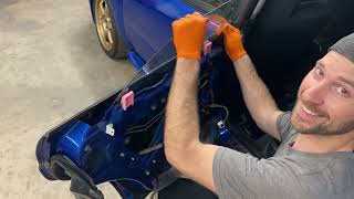 Subaru rear door glass replacement tutorial