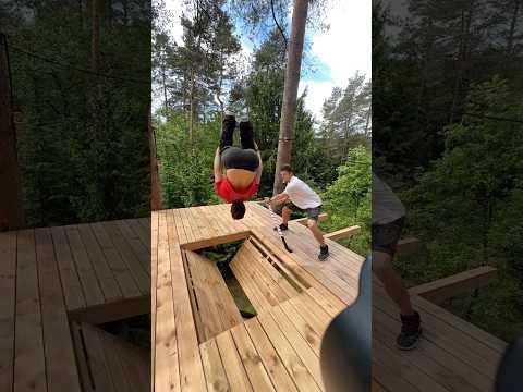 We built a Treehouse TRAPDOOR!