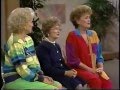 Golden Girls Cast On Talk Show Betty White Rue McClanahan Estelle Getty
