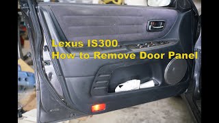 Lexus IS300: How to remove the Front Door Panel