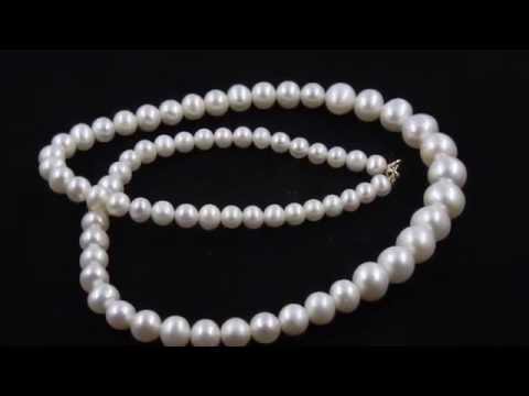 TELEIOS LUXE 18K GOLD WHITE PEARL MOUNT STRAND NECKLACE - TL0000013