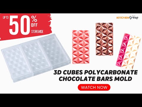 Create Perfectly Formed Chocolates With This 3D Cubes Polycarbonate Chocolate Bars Mold