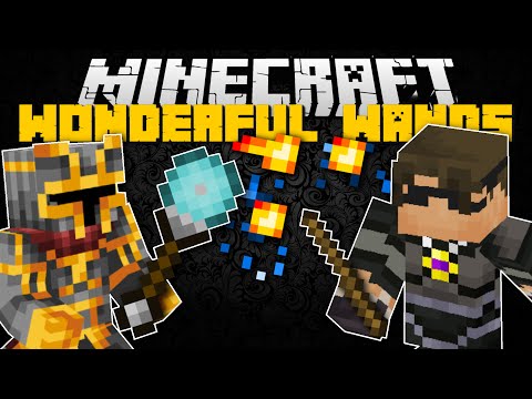 Minecraft WIZARD WANDS AND ROBES MOD w/ SKYDOESMINECRAFT!! (NEW WEAPONS)