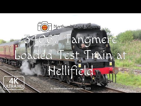 34067 Tangmere Loaded Test Train at Hellifield