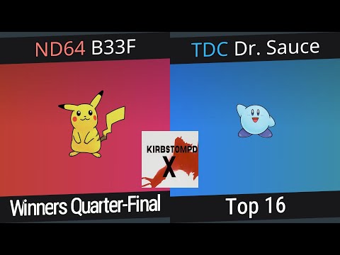 Kirbstompd X - Vanilla Singles - Dr. Sauce vs B33F - Winners Quarters
