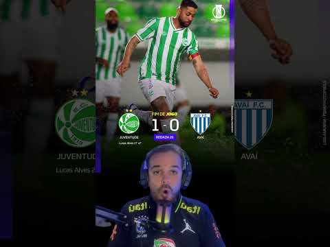 Juventude vence o Avaí no fim e sobe pra vice-liderança da Série B!