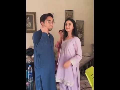 Jama Taqseem Drama behind the scenes ❤️ #mawrahocane #talhachahour #behindthescenes