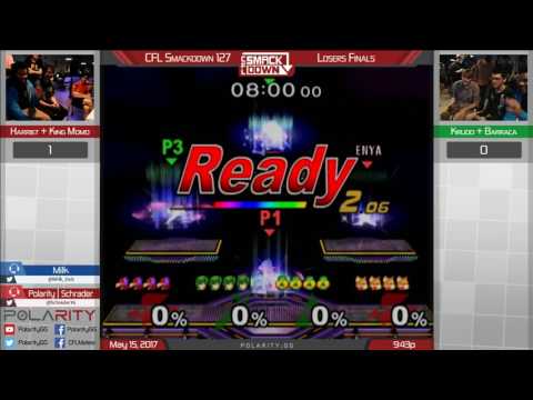 CFL Smackdown 127 Melee - Harriet + King Momo vs Krudo + Barraca - Doubles Losers Finals