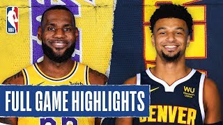 Download the video "LAKERS at NUGGETS | FULL GAME HIGHLIGHTS | February 12, 2020"