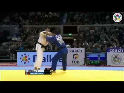 Judo Grand-Prix Düsseldorf 2013: Golan POLLACK (ISR) - Miyaragchaa SANJAASUREN (MGL) Bronze [-66kg]