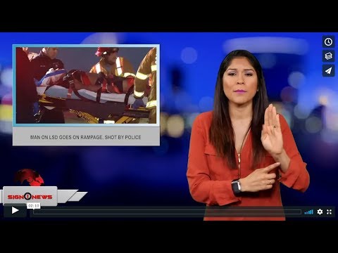 Man on LSD goes on rampage, shot by police  (ASL - 7.6.19)