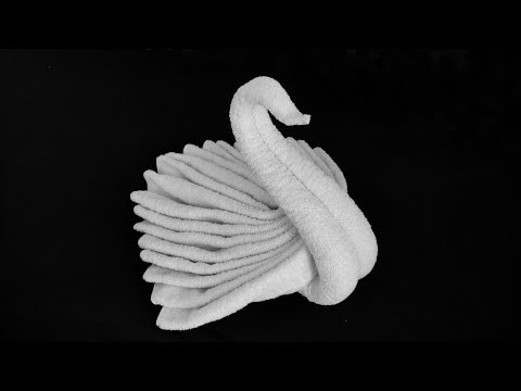 How to make swan using towel | towel art | towel animal | towel folding