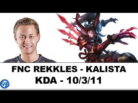 FNC Rekkles - Kalista vs Caitlyn - EUW SoloQ