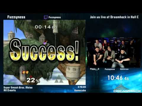 #DHW15 - Super Smash Bros: Melee [All Events] Speedrun by Fuzzyness