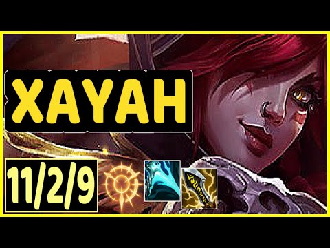 XAYAH VS YASUO - 11/2/9 KDA ADC GAMEPLAY MASTER I