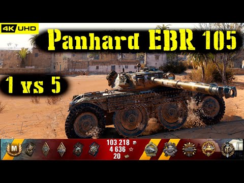 World of Tanks Panhard EBR 105 Replay - 8 Kills 8.6K DMG(Patch 1.4.0)