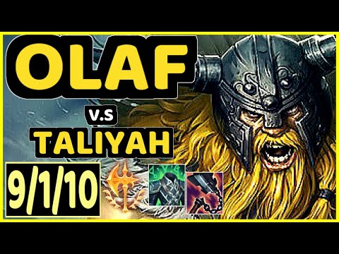 OLAF vs TALIYAH - 9/1/10 KDA JUNGLE GAMEPLAY - EUW Ranked DIAMOND