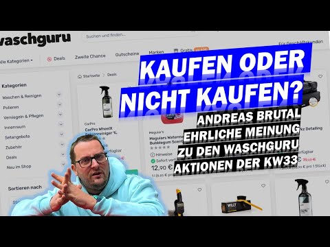 🚗✨AUTOPFLEGE-SCHNAPPER KW33/2025 – Die besten Waschguru-Angebote: Work Stuff, CarPro, Gyeon, SONAX