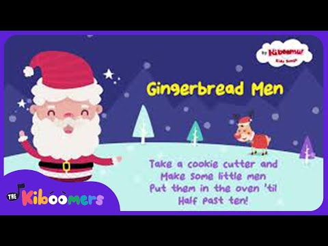 Gingerbread Man Lyric Video - The Kiboomers Preschool Songs & Nursery Rhymes for Christmas
