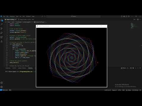 Python Turtle Graphics How To Create Spiral Art In Python