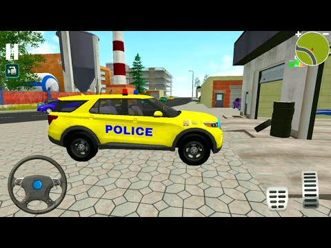 Police SUV Patrol Duty Simulator #11 - Yellow Ford Car Driving - Android Gameplay