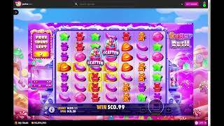 Pulsz Sweepstakes Casino: Sugar Rush Big Win #pulsz #pulszcasino #sugarrushride