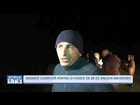 MOARTE CUMPLITĂ PENTRU O FEMEIE DE 80 DE ANI DIN MEHEDINȚI