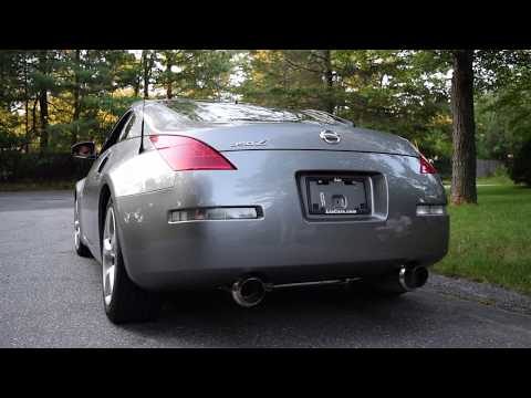 Nissan 350Z Exhaust Before & After Invidia N1