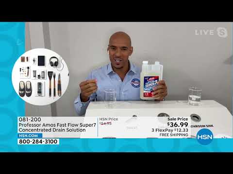 Professor Amos Fast Flow Super7 Concentrated Drain Solut...