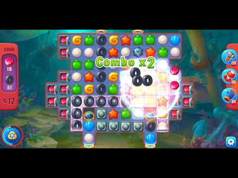 Fishdom. 5866 hard level no boosters and diamonds