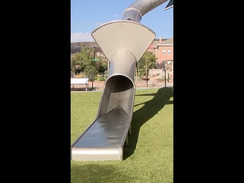 Take the slide down from this Utah parking garage