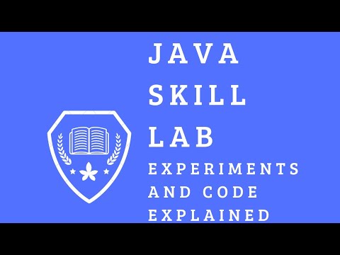 Java Skill Lab Java Sample Programs For Experiment 1 It Engineering