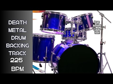 225 BPM Death Metal Drum Backing Track | Maximum Velocity Grind