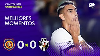 MADUREIRA 0 X 0 VASCO | MELHORES MOMENTOS | CAMPEONATO CARIOCA 2026 | ge tv
