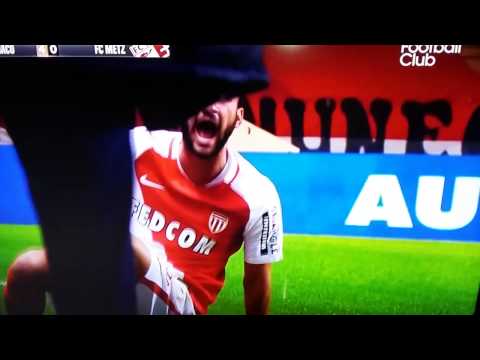 boschilia horror injury vs fc metz: 11/02/2017-as monaco vs fc metz 5-0