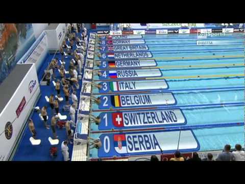 Stettino 2011 - 4x50 Mista Maschile Oro Europei vasca corta